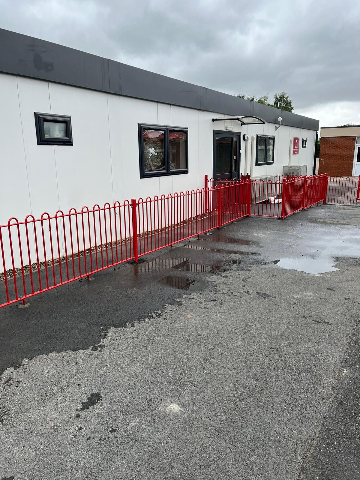 Red Bow Top Railings